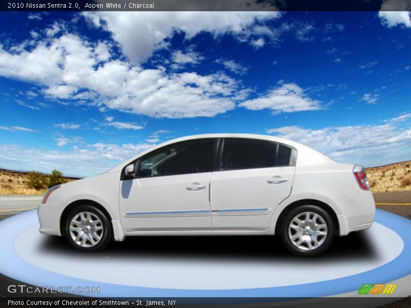Aspen White / Charcoal 2010 Nissan Sentra 2.0