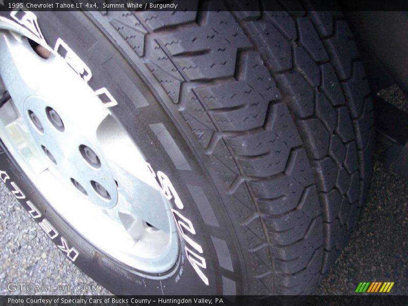 Summit White / Burgundy 1995 Chevrolet Tahoe LT 4x4