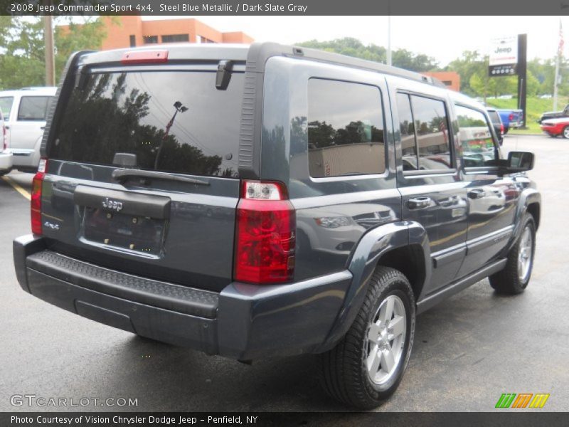 Steel Blue Metallic / Dark Slate Gray 2008 Jeep Commander Sport 4x4