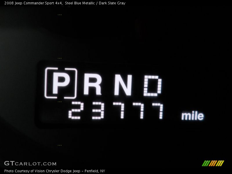 Steel Blue Metallic / Dark Slate Gray 2008 Jeep Commander Sport 4x4