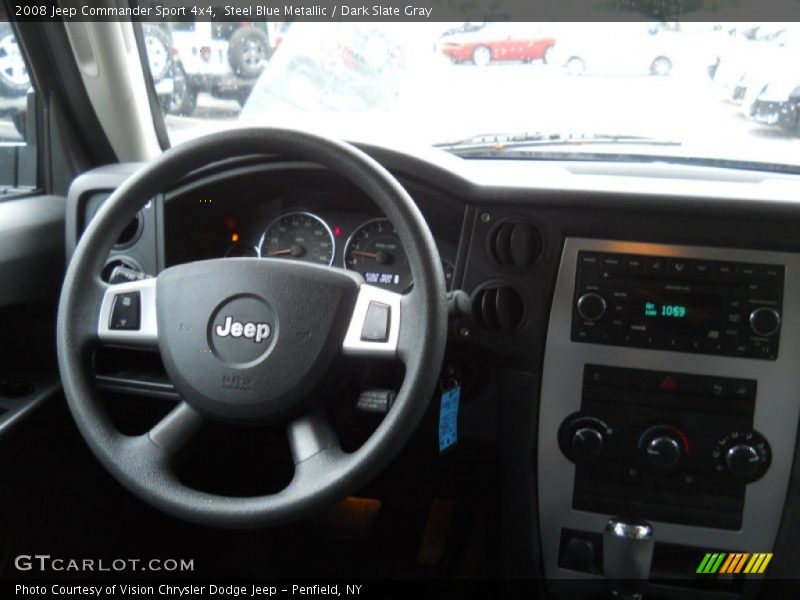 Steel Blue Metallic / Dark Slate Gray 2008 Jeep Commander Sport 4x4