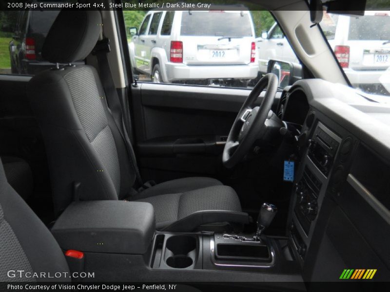 Steel Blue Metallic / Dark Slate Gray 2008 Jeep Commander Sport 4x4