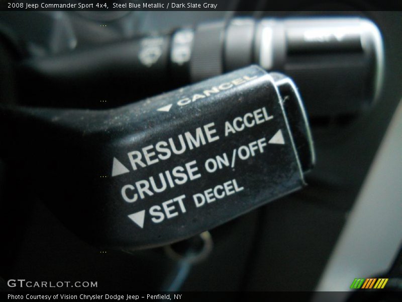 Steel Blue Metallic / Dark Slate Gray 2008 Jeep Commander Sport 4x4