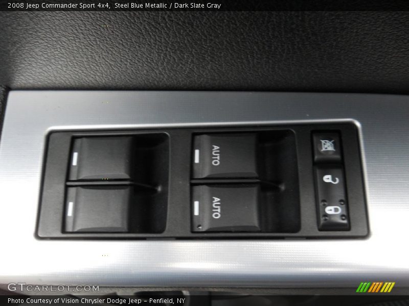 Steel Blue Metallic / Dark Slate Gray 2008 Jeep Commander Sport 4x4