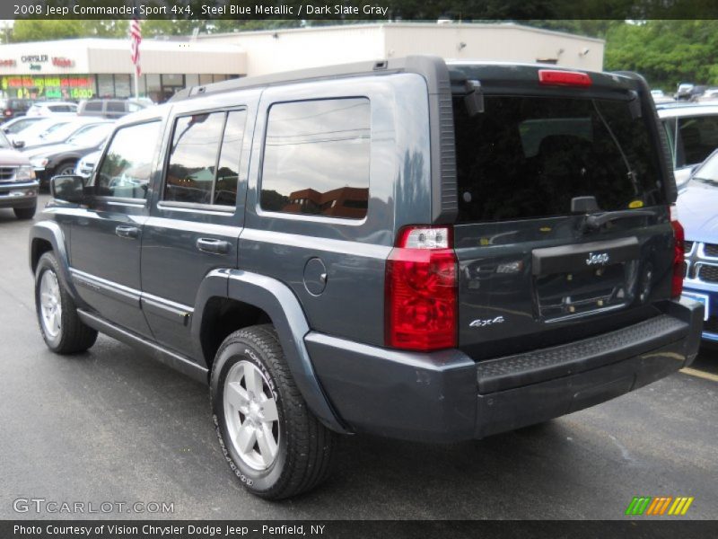 Steel Blue Metallic / Dark Slate Gray 2008 Jeep Commander Sport 4x4