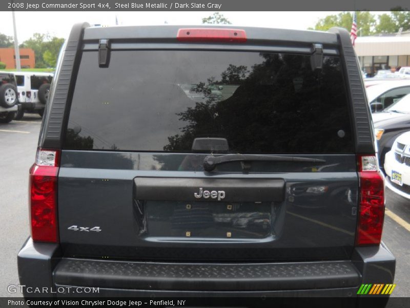 Steel Blue Metallic / Dark Slate Gray 2008 Jeep Commander Sport 4x4