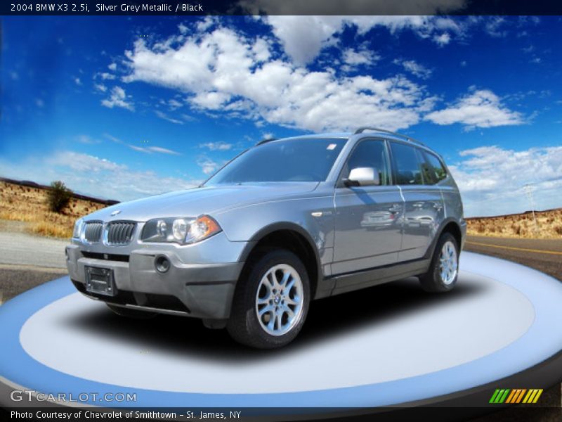 Silver Grey Metallic / Black 2004 BMW X3 2.5i