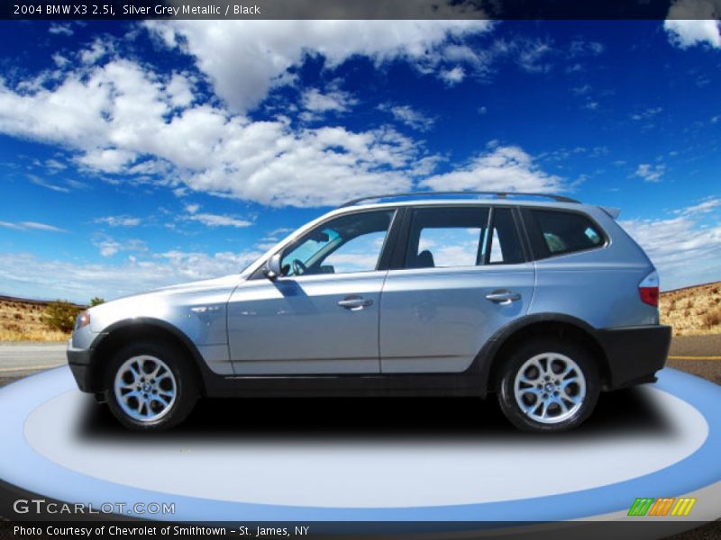 Silver Grey Metallic / Black 2004 BMW X3 2.5i