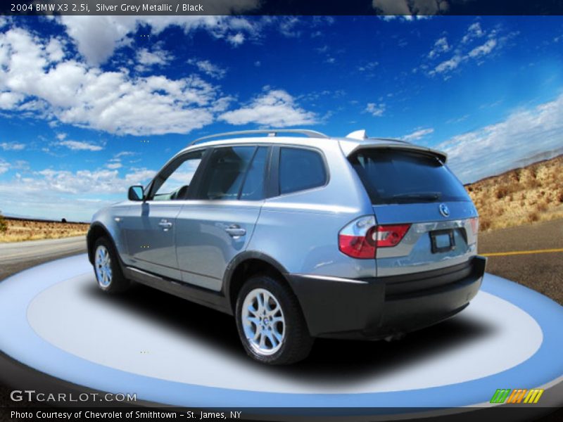 Silver Grey Metallic / Black 2004 BMW X3 2.5i