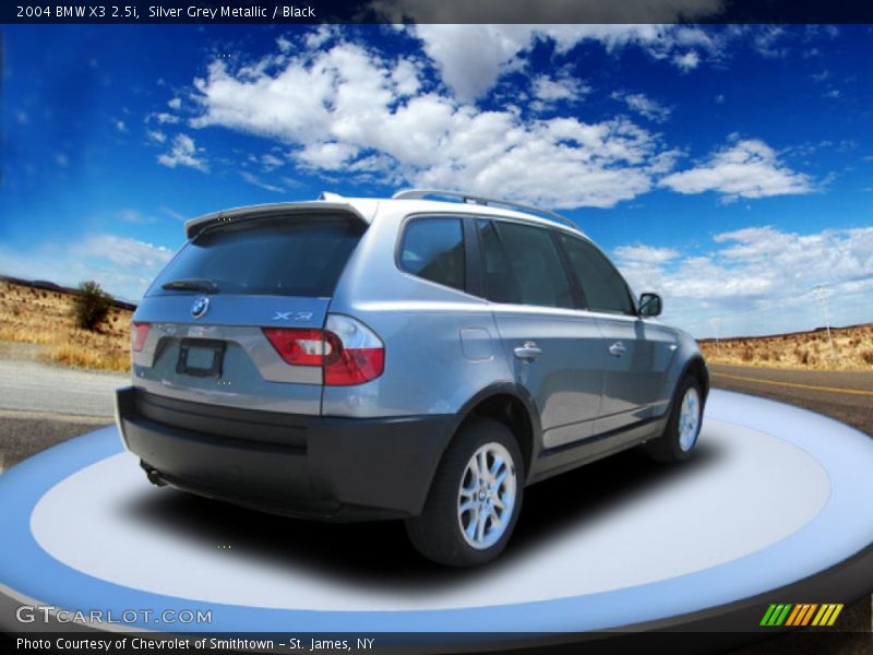 Silver Grey Metallic / Black 2004 BMW X3 2.5i