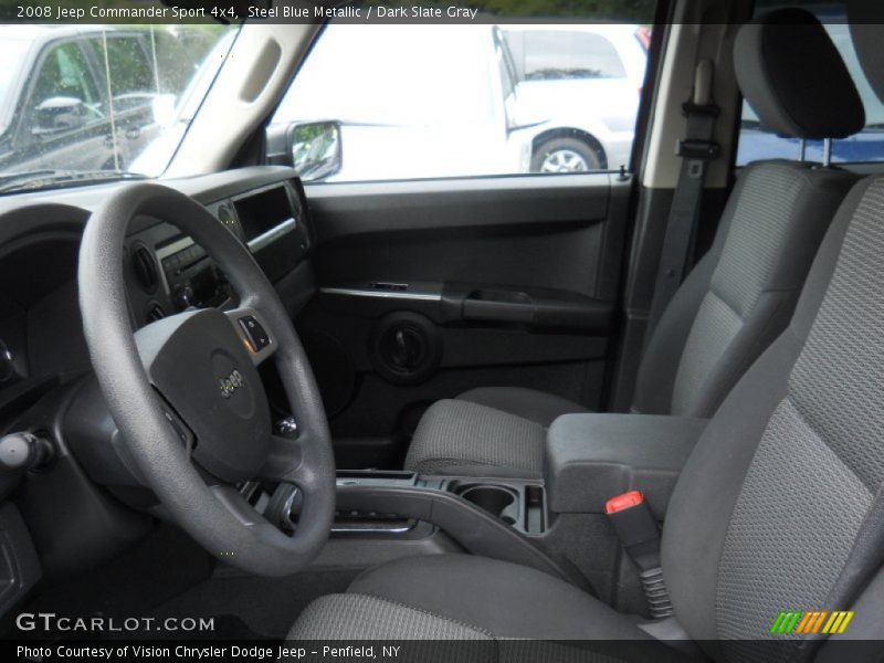 Steel Blue Metallic / Dark Slate Gray 2008 Jeep Commander Sport 4x4