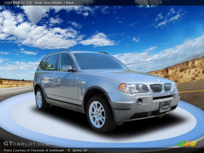 Silver Grey Metallic / Black 2004 BMW X3 2.5i
