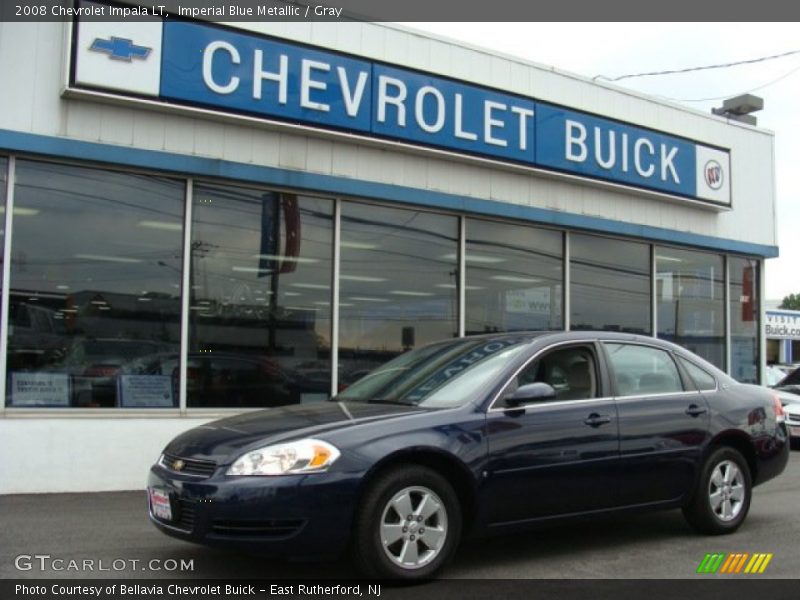 Imperial Blue Metallic / Gray 2008 Chevrolet Impala LT