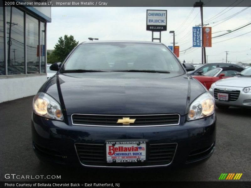 Imperial Blue Metallic / Gray 2008 Chevrolet Impala LT