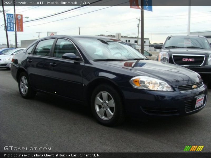 Imperial Blue Metallic / Gray 2008 Chevrolet Impala LT