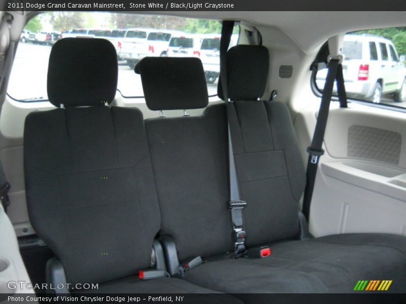 Stone White / Black/Light Graystone 2011 Dodge Grand Caravan Mainstreet