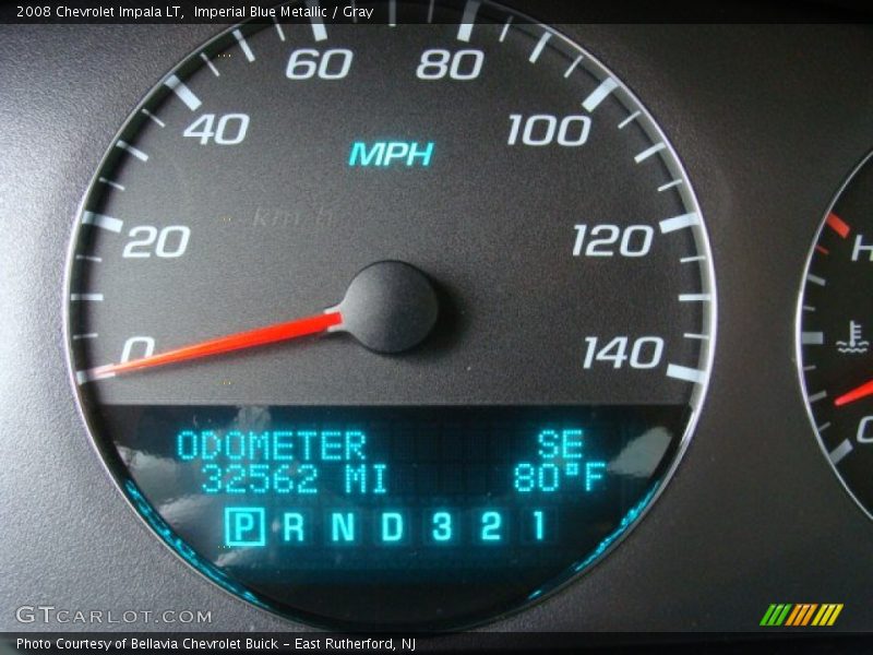 Imperial Blue Metallic / Gray 2008 Chevrolet Impala LT