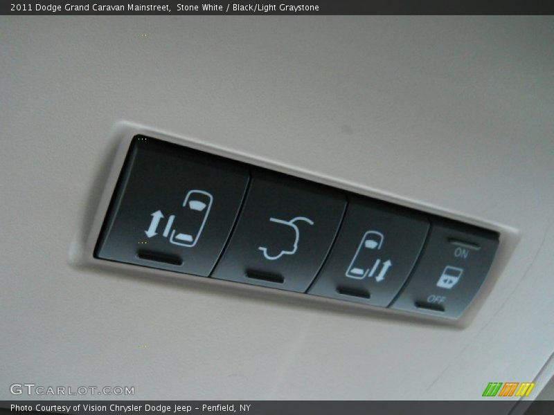 Stone White / Black/Light Graystone 2011 Dodge Grand Caravan Mainstreet