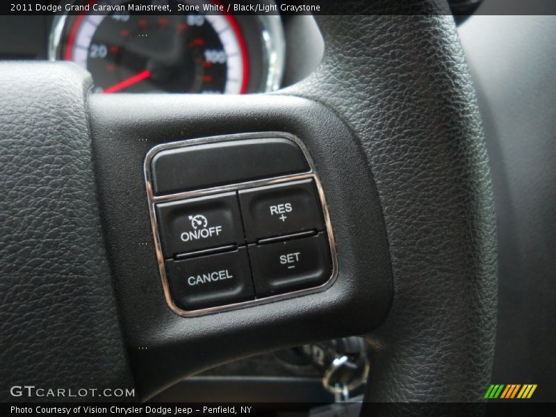 Stone White / Black/Light Graystone 2011 Dodge Grand Caravan Mainstreet