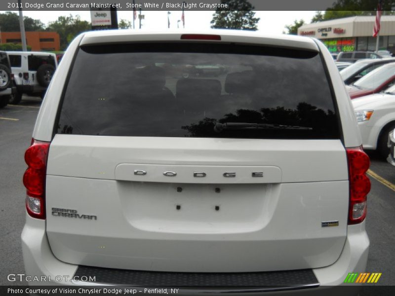 Stone White / Black/Light Graystone 2011 Dodge Grand Caravan Mainstreet