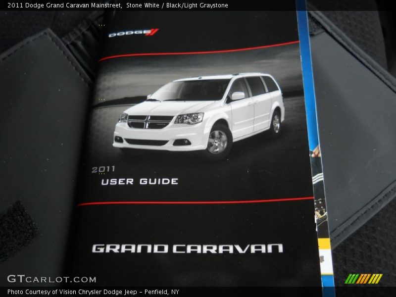 Stone White / Black/Light Graystone 2011 Dodge Grand Caravan Mainstreet