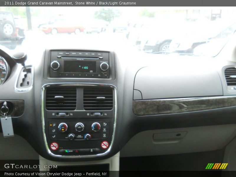 Stone White / Black/Light Graystone 2011 Dodge Grand Caravan Mainstreet