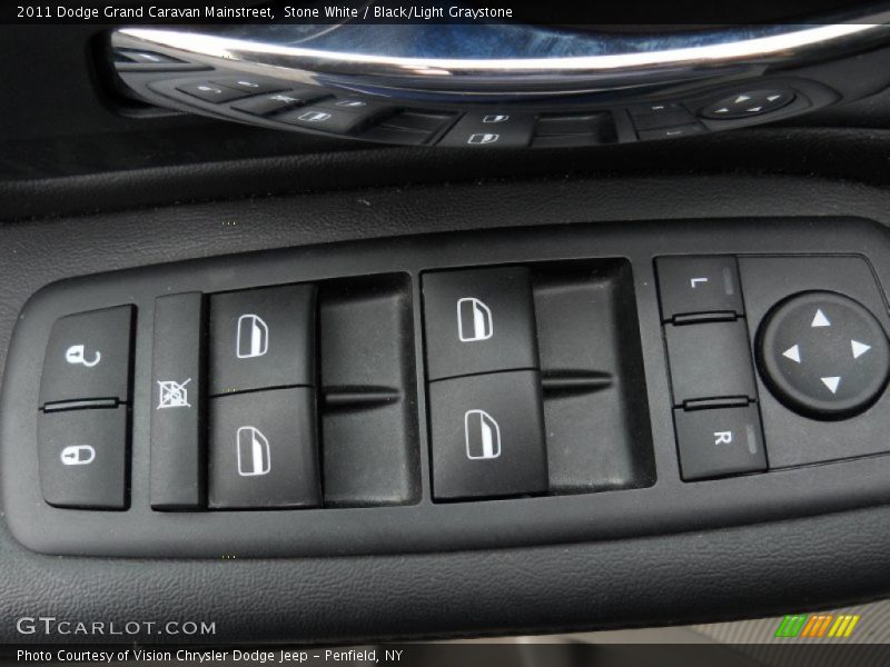 Stone White / Black/Light Graystone 2011 Dodge Grand Caravan Mainstreet