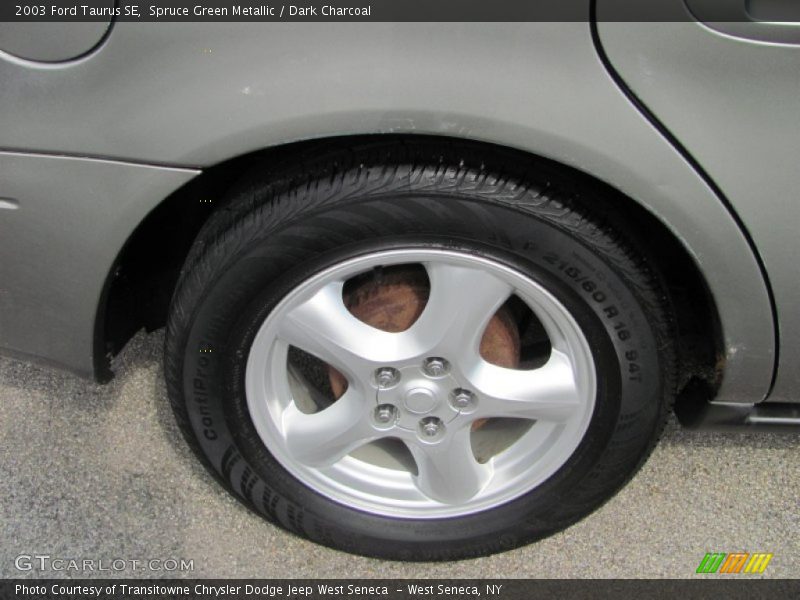 Spruce Green Metallic / Dark Charcoal 2003 Ford Taurus SE