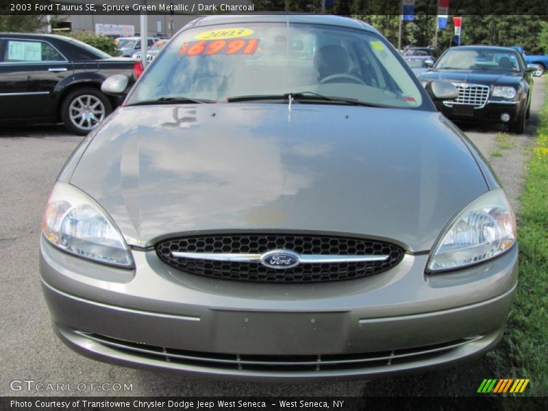 Spruce Green Metallic / Dark Charcoal 2003 Ford Taurus SE