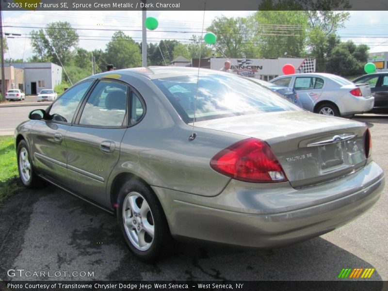 Spruce Green Metallic / Dark Charcoal 2003 Ford Taurus SE