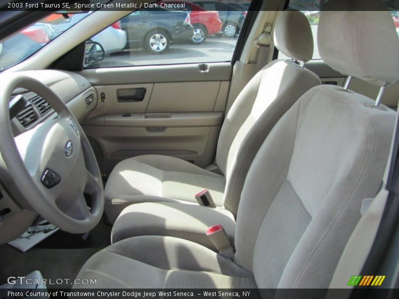 Spruce Green Metallic / Dark Charcoal 2003 Ford Taurus SE