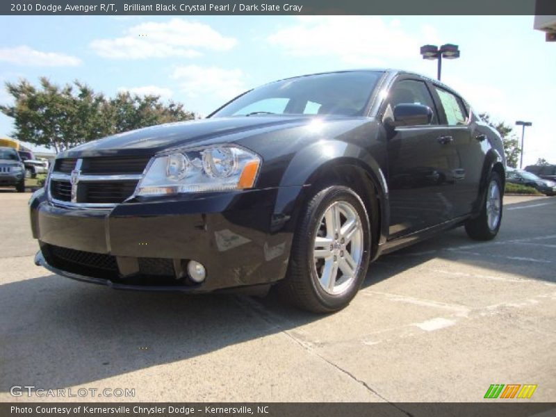 Brilliant Black Crystal Pearl / Dark Slate Gray 2010 Dodge Avenger R/T