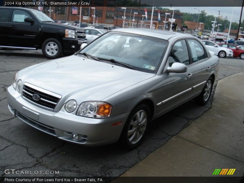 Diamond Silver / Gray 2004 Kia Optima EX V6