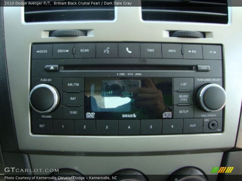 Brilliant Black Crystal Pearl / Dark Slate Gray 2010 Dodge Avenger R/T