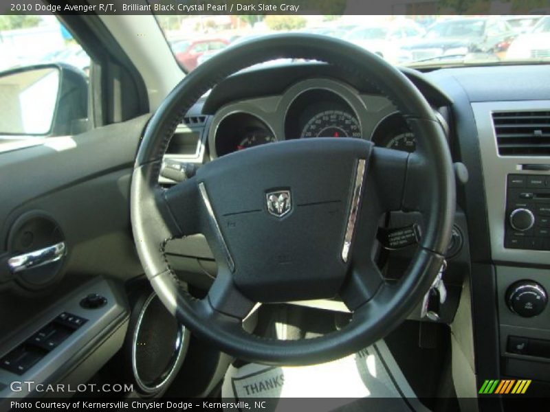 Brilliant Black Crystal Pearl / Dark Slate Gray 2010 Dodge Avenger R/T