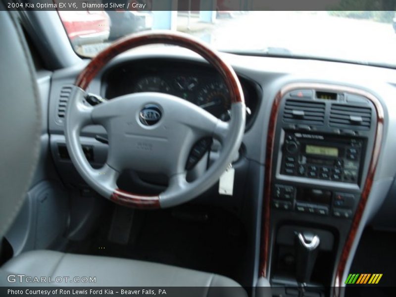 Diamond Silver / Gray 2004 Kia Optima EX V6