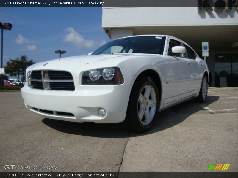 Stone White / Dark Slate Gray 2010 Dodge Charger SXT