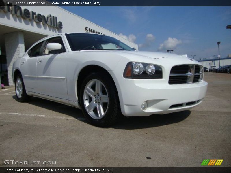Stone White / Dark Slate Gray 2010 Dodge Charger SXT