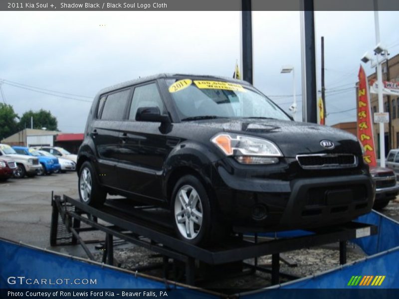 Shadow Black / Black Soul Logo Cloth 2011 Kia Soul +