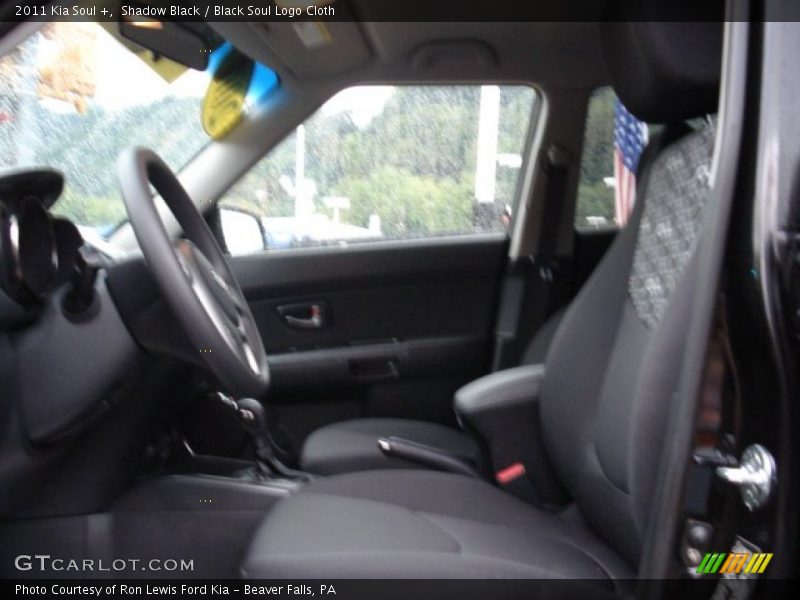 Shadow Black / Black Soul Logo Cloth 2011 Kia Soul +