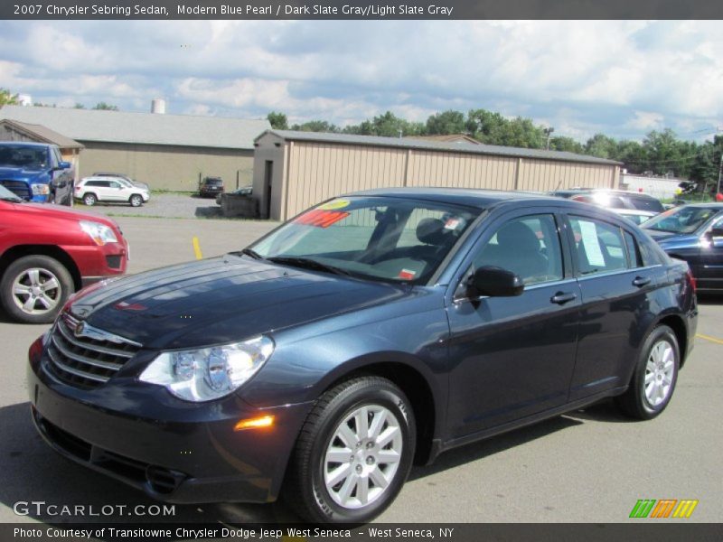 Modern Blue Pearl / Dark Slate Gray/Light Slate Gray 2007 Chrysler Sebring Sedan