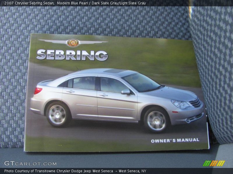 Modern Blue Pearl / Dark Slate Gray/Light Slate Gray 2007 Chrysler Sebring Sedan