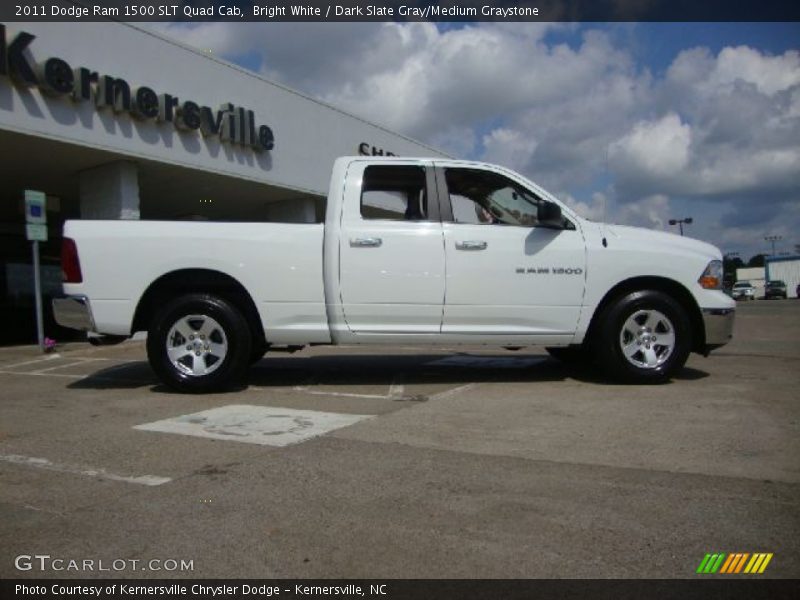 Bright White / Dark Slate Gray/Medium Graystone 2011 Dodge Ram 1500 SLT Quad Cab