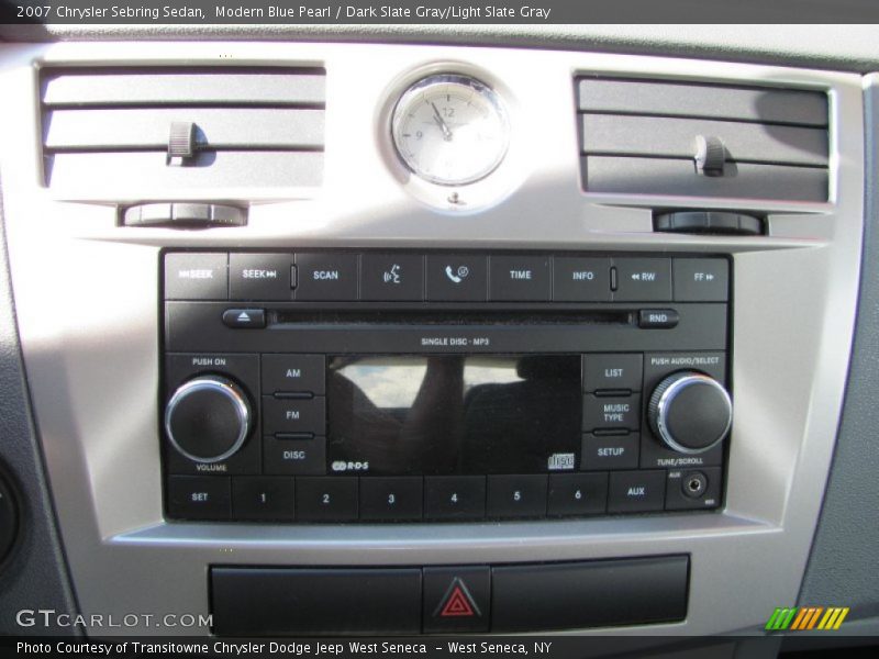 Modern Blue Pearl / Dark Slate Gray/Light Slate Gray 2007 Chrysler Sebring Sedan