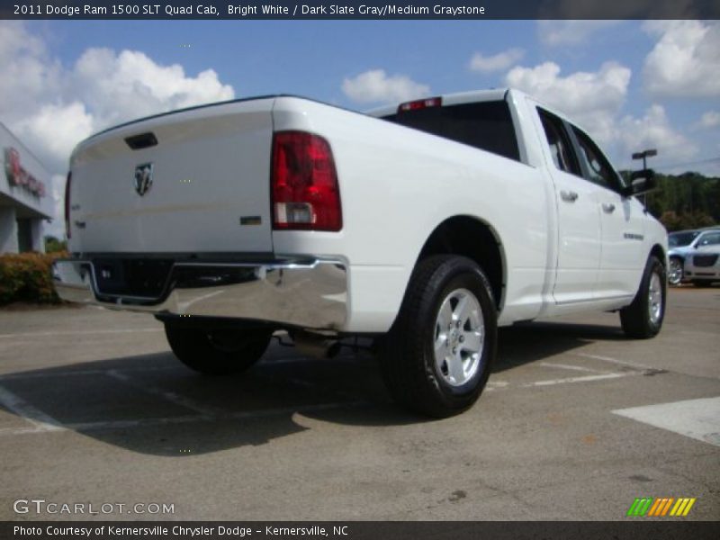 Bright White / Dark Slate Gray/Medium Graystone 2011 Dodge Ram 1500 SLT Quad Cab