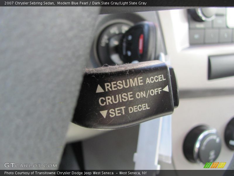 Modern Blue Pearl / Dark Slate Gray/Light Slate Gray 2007 Chrysler Sebring Sedan