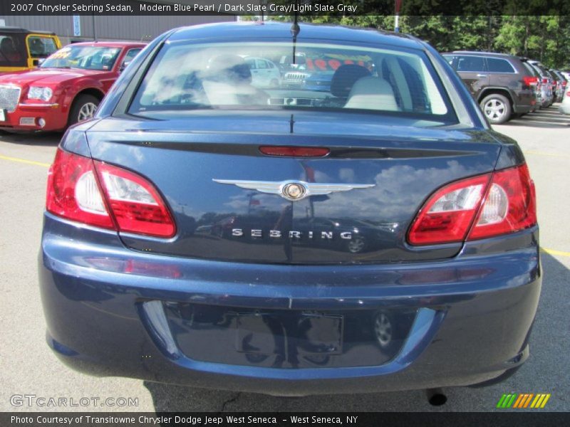 Modern Blue Pearl / Dark Slate Gray/Light Slate Gray 2007 Chrysler Sebring Sedan