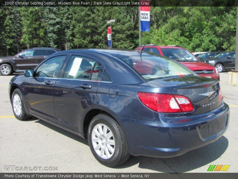 Modern Blue Pearl / Dark Slate Gray/Light Slate Gray 2007 Chrysler Sebring Sedan