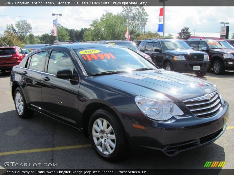 Modern Blue Pearl / Dark Slate Gray/Light Slate Gray 2007 Chrysler Sebring Sedan