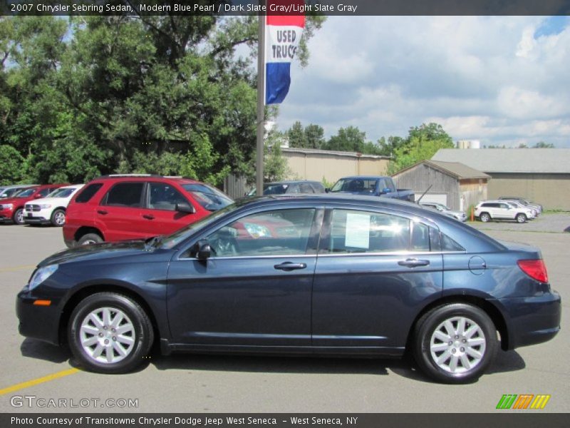 Modern Blue Pearl / Dark Slate Gray/Light Slate Gray 2007 Chrysler Sebring Sedan